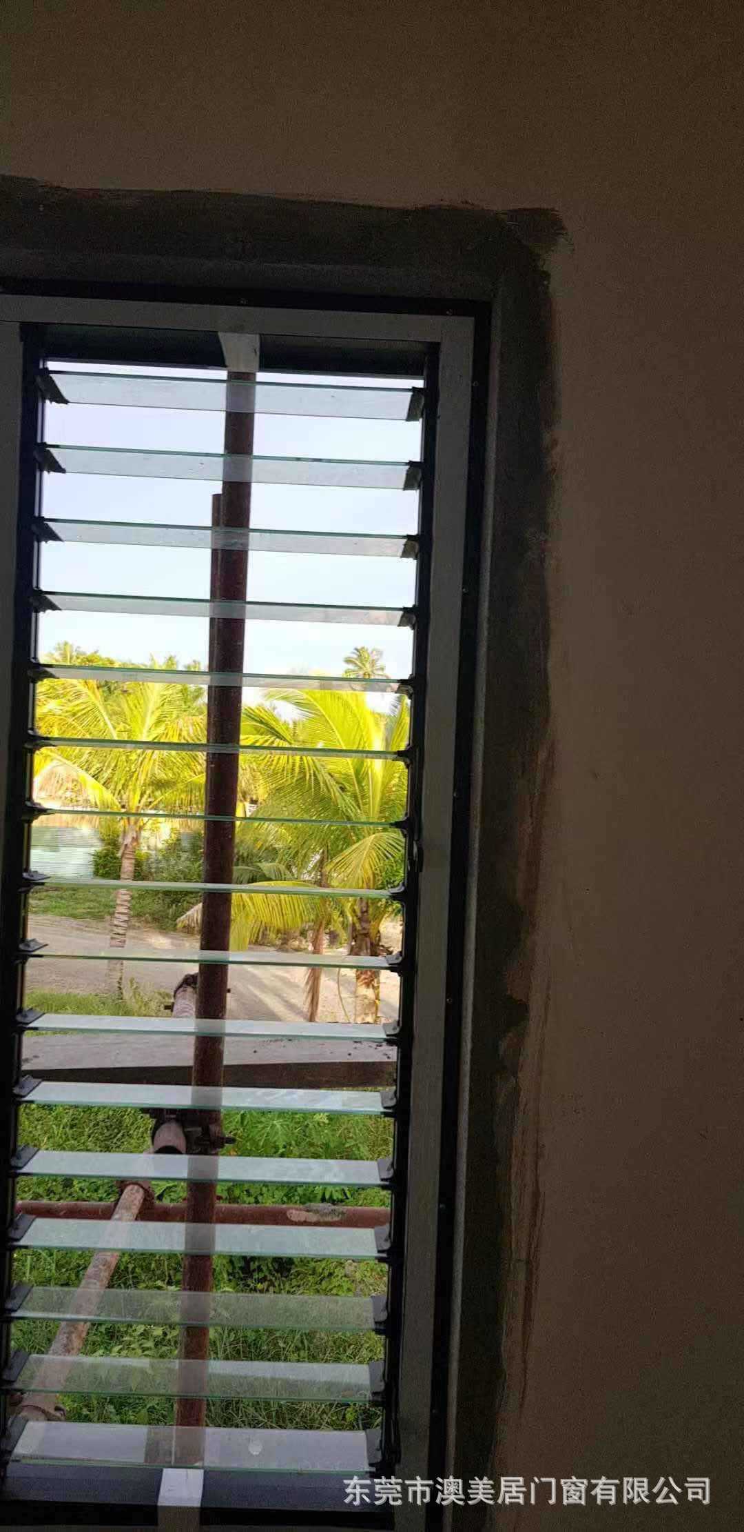 外贸出口铝合金玻璃百叶窗澳标通风玻璃可调百叶窗出口澳洲