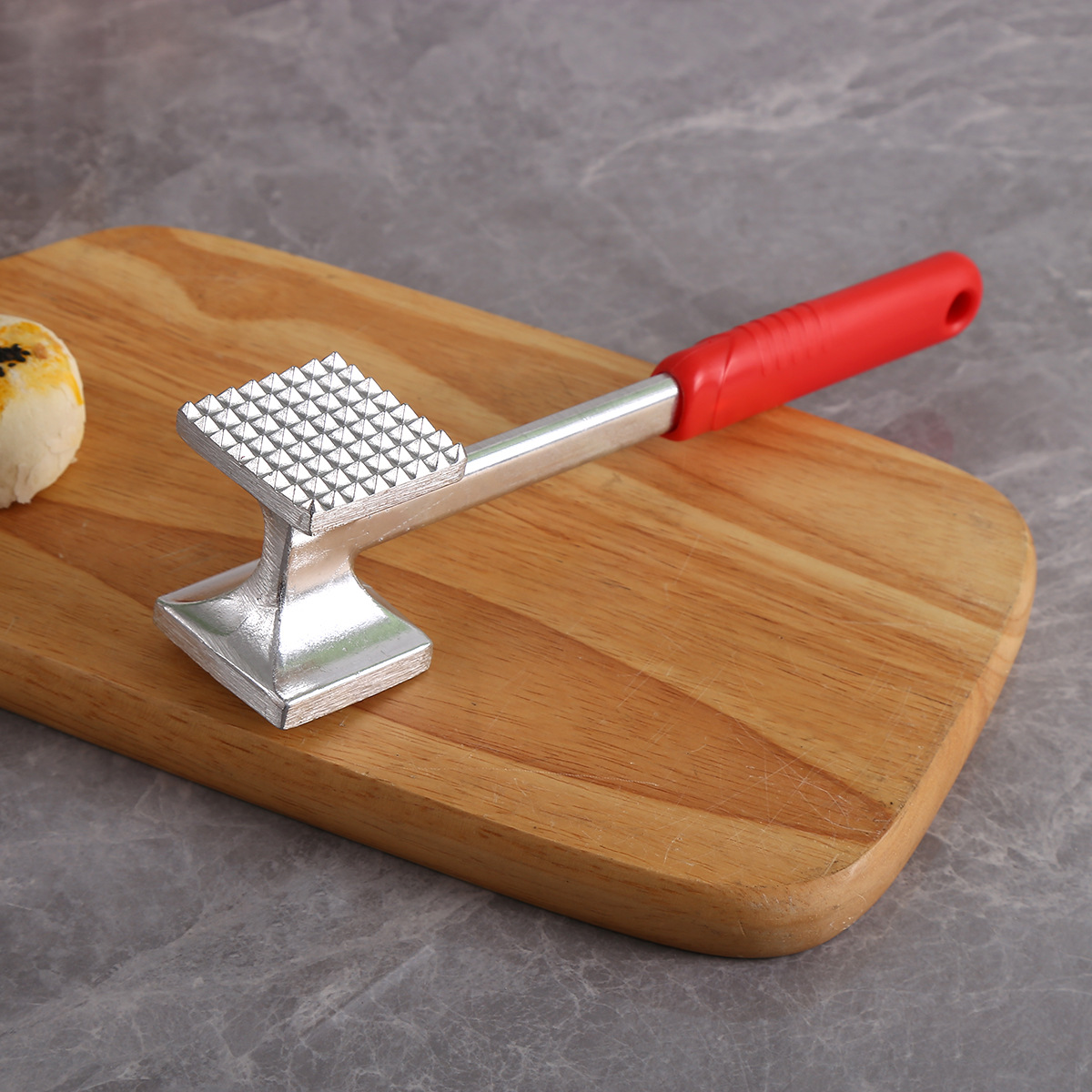 Aluminum Alloy Square Meat Tenderiser Integrated Hotel Restaurant Beef Ball Hammer Alloy Meat Hammer Tool Metal Mutton