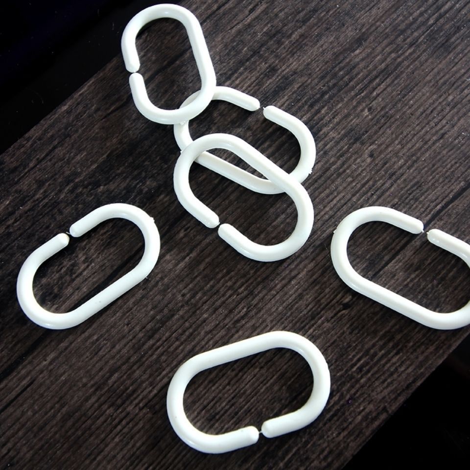 挂环窗帘挂钩c床帘挂钩活扣c型圈浴帘挂钩吊环床塑料挂钩厂家直销