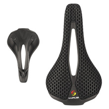 LUNJE/轮迹自行车3D技术打印碳纤维公路山地自行车蜂窝车座鞍座垫
