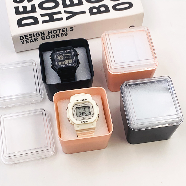 Factory Direct Sales Transparent Window Medium and High-Grade Watch Display Box Watch Packaging Box Storage Display Box Accessories Box