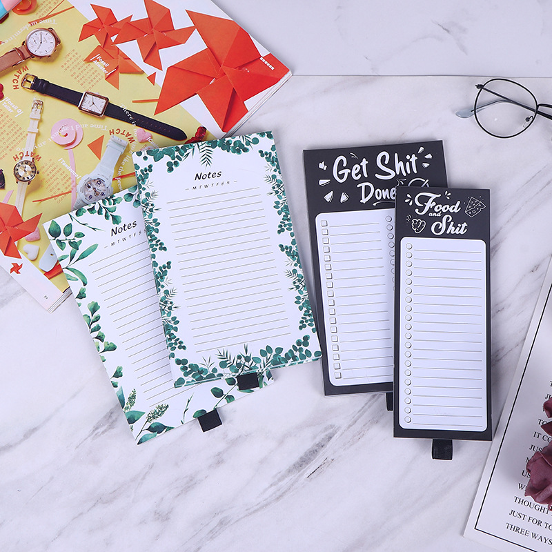 软磁便利贴学生记事笔记便贴纸本标签纸条状可撕外卖广告便签本