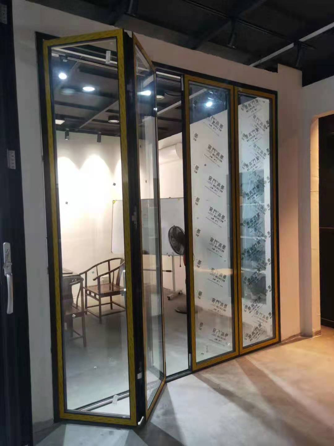 墨高门窗铝合金折叠门凯森贝格五金50/58隐藏合页折叠门窗