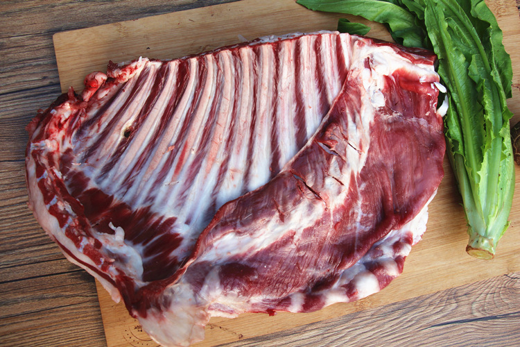 新鲜羊排山羊排500g羊肋骨羊排骨羊排肉新鲜羊肉放养另有带皮羊排