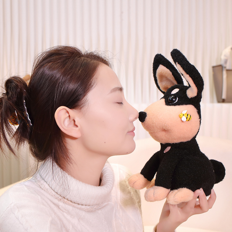 Tiktok Bee Dog Plush Electric Puppy Head-Shaking Dog Bee Dog Singing Children's Day Toy