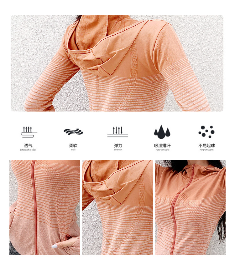 Sports Yoga Jacket Women Hooded Zipper Fitness Clothes Training Gym Long Sleeve Tops Thin Running Outerwear Autumn Winter Sports Yoga Jacket Women Hooded Zipper Fitness Clothes Training Gym Long Sleeve Tops Thin Running Outerwear Autumn Winter