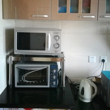 单层台面置物架烤箱架隔层架厨房用品灶台分层架1层微波炉架可订