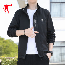 中国乔丹运动休闲梭织茄克男冬季新款男士官方正品外套商场同款