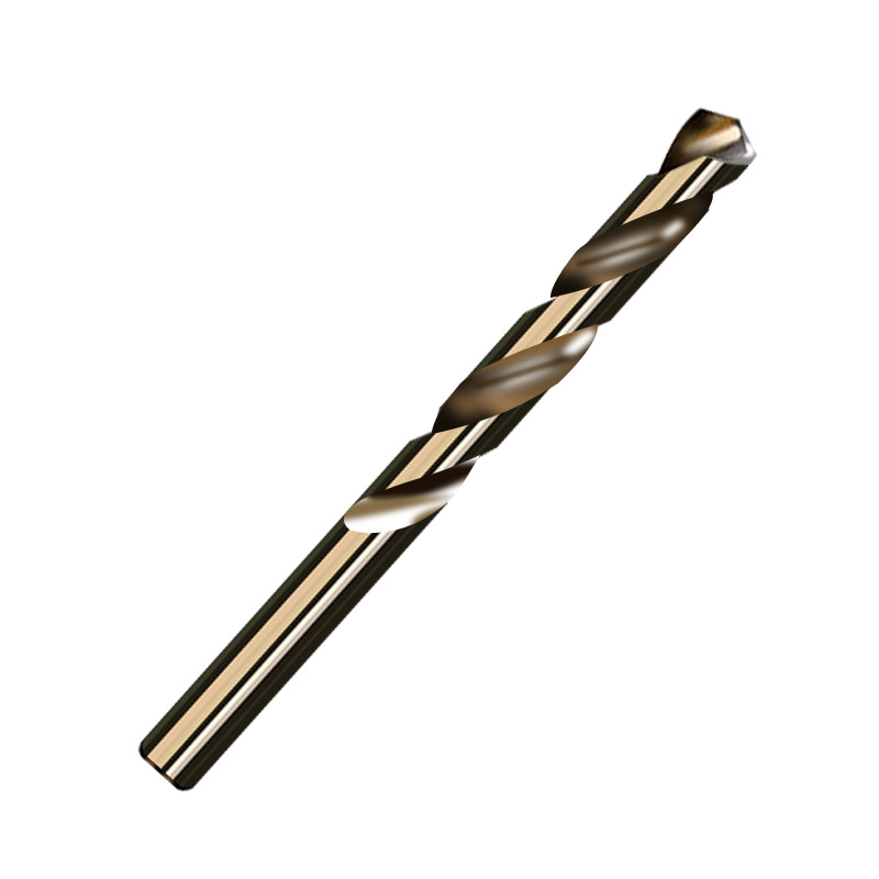 M35 Cobalt-Containing Straight Handle Twist Drill High Speed Steel Full Grinding Metal Iron Plate Drilling Drill Wholesale Stainless