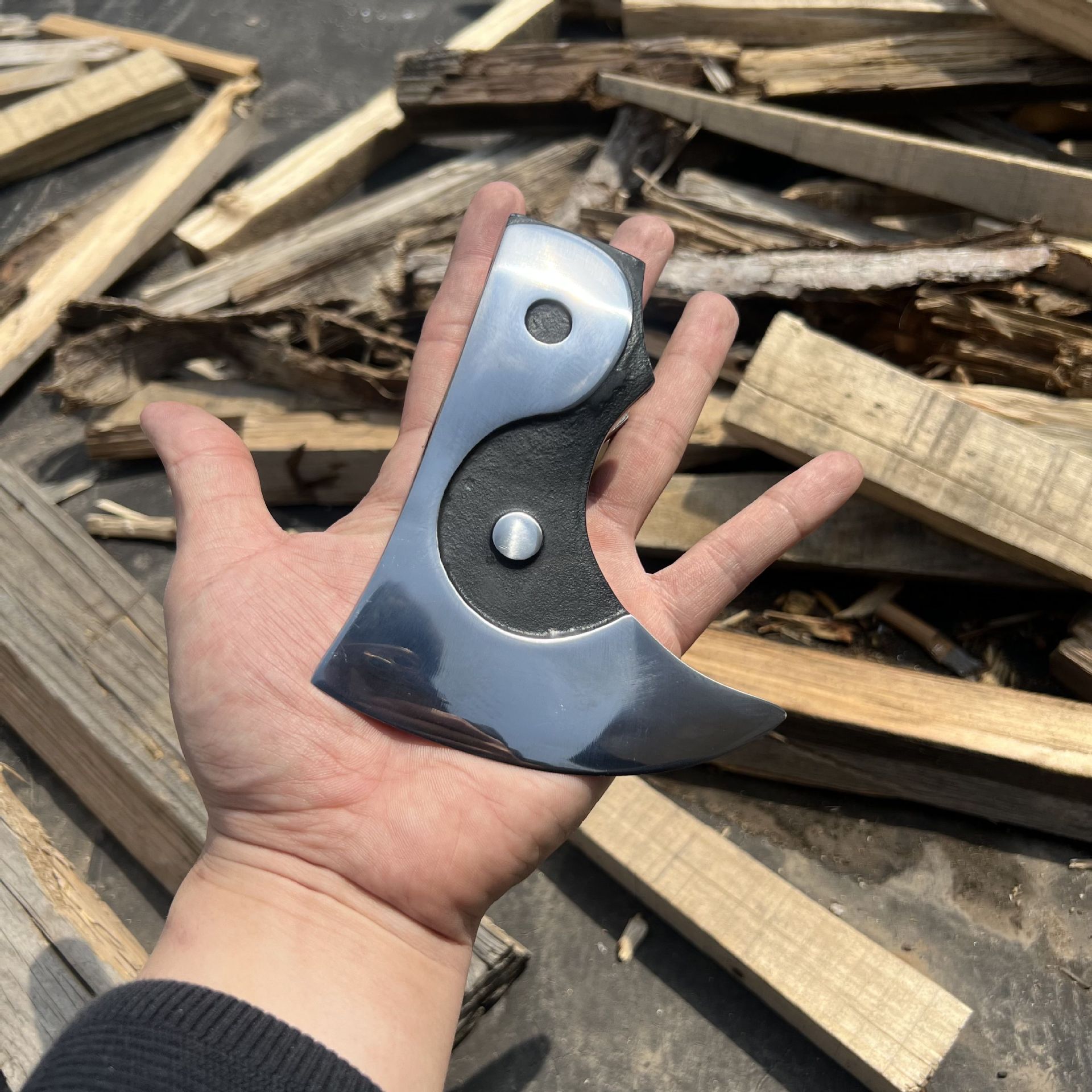 太极斧单斧头消防斧野营斧头刀劈柴斧子头户外开山斧头野外战斧头