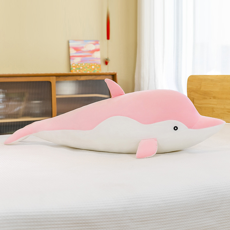 Cross-Border Plush Toy Marine Animal Dolphin Sleeping Doll Pillow Children Doll Ragdoll Foreign Trade Gift Female