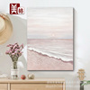 MG Beach<Sunrise Oriental>Entrance Oil Painting Scenery a living room Decorative painting Skin texture Decorative painting Hand drawn Hanging picture