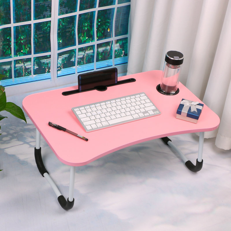 Bed Table One-Piece Desk Laptop Desk Lazy Table Folding Table Simple Stall Home Bedroom Small Table