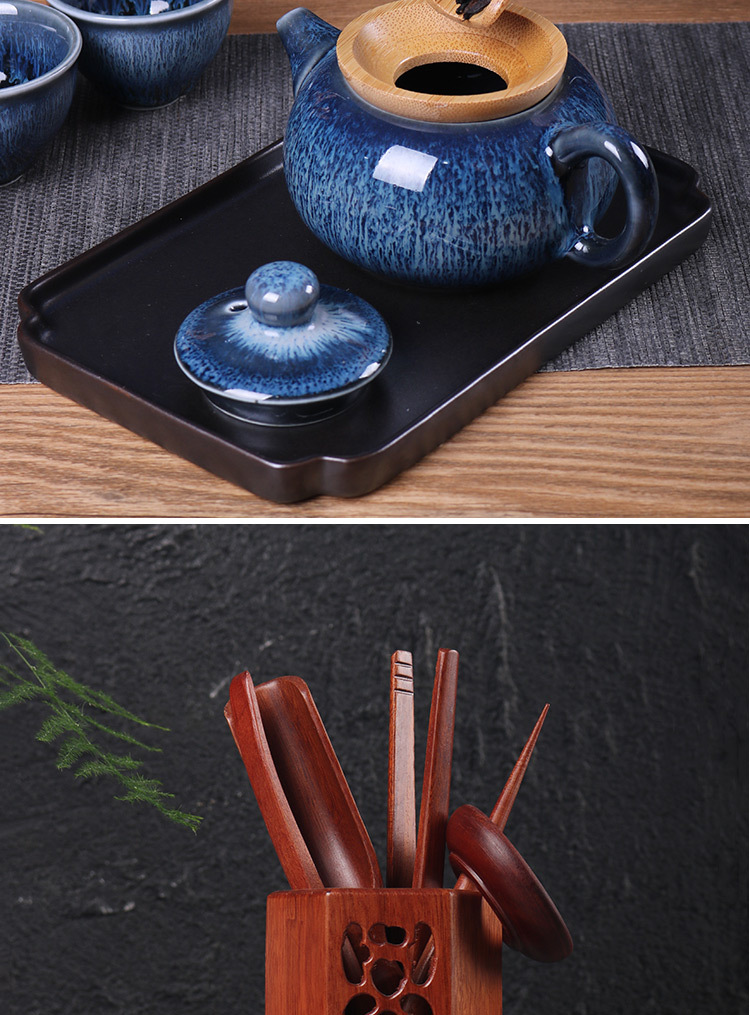 特价功夫茶具花梨木六君子茶道套装养壶笔杯配件整套