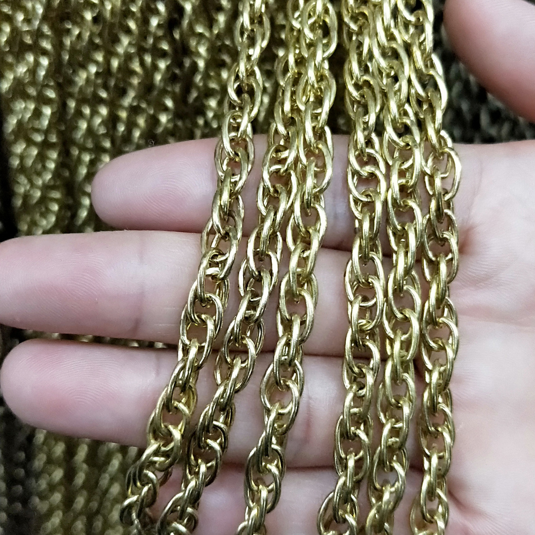韩国链条 o字麻花链铜条链项链手链装配件 diy箱包配件工厂-阿里巴巴