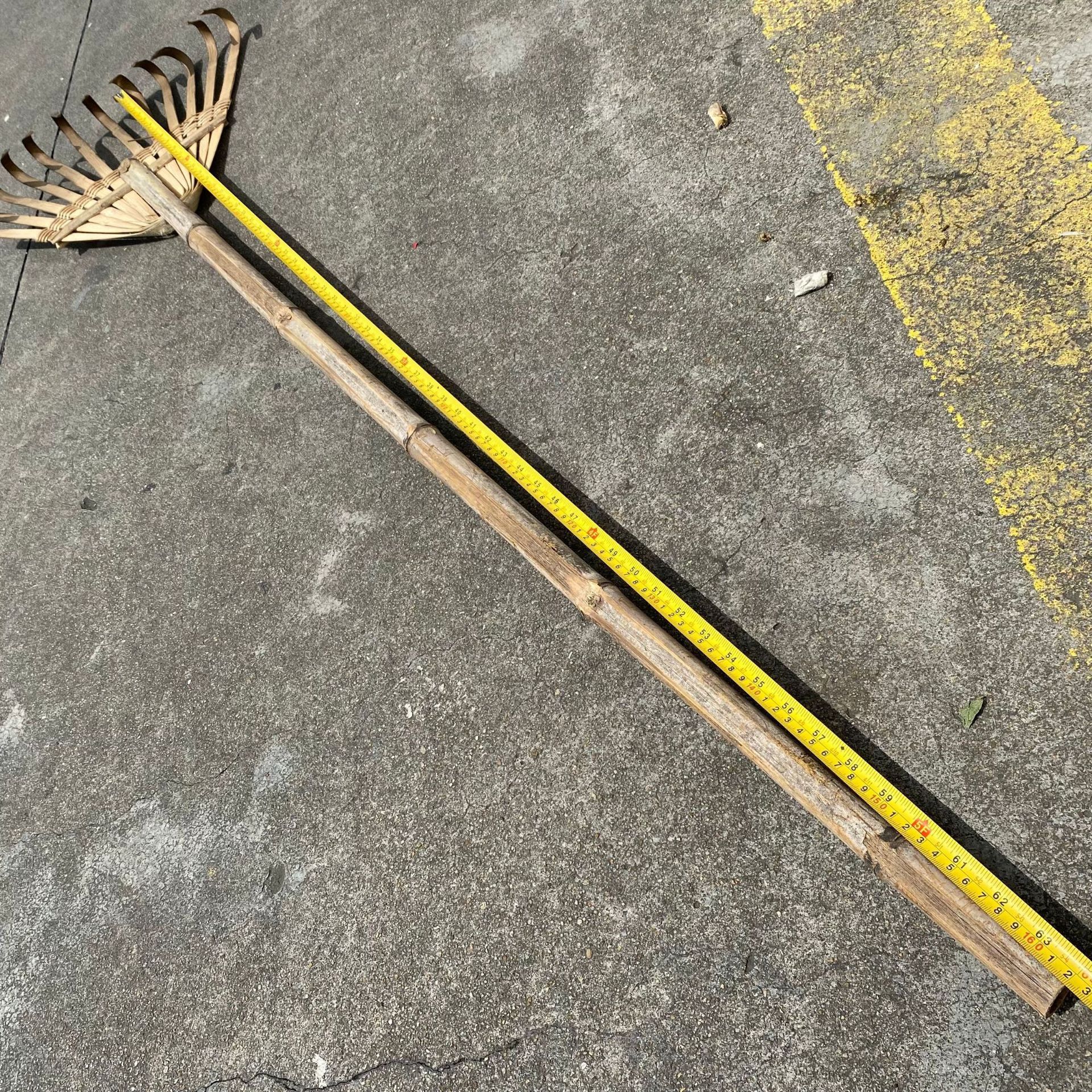 竹耙搂草耙大耙子垃圾耙子竹扒子园艺工具道具耙表演耙子农用耙子