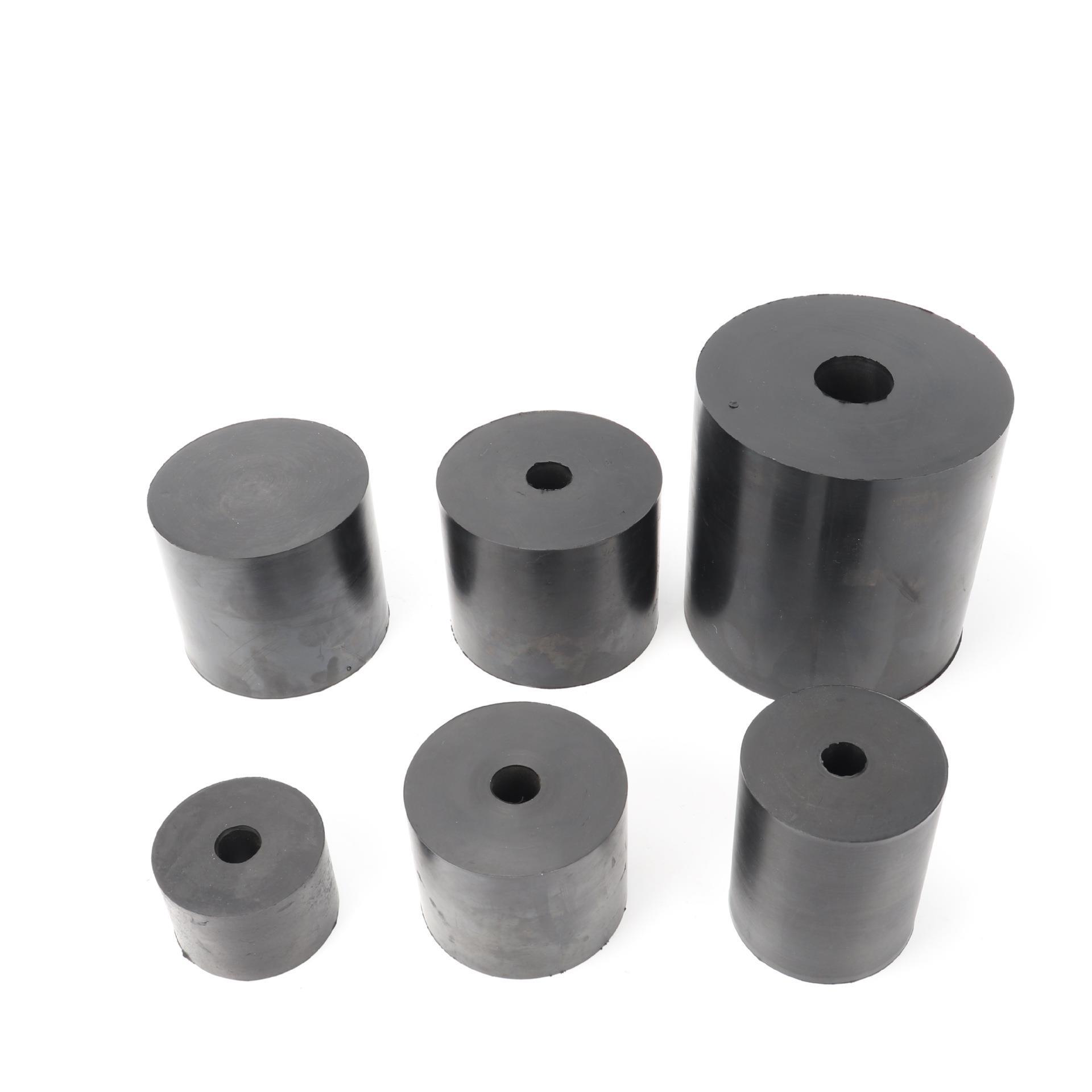 生产减震空芯橡胶墩复合橡胶弹簧橡胶柱胶墩矿山机械复合弹簧厂家