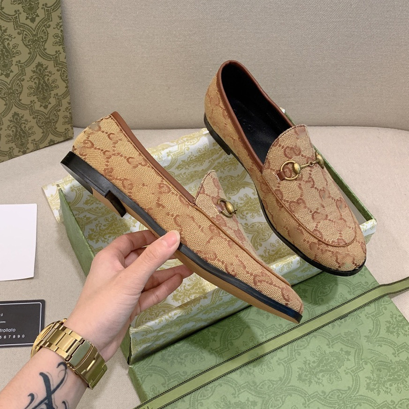 金属马衔扣皮面乐福鞋女鞋休闲踩脚懒人一脚蹬平底双g小蜜蜂星星