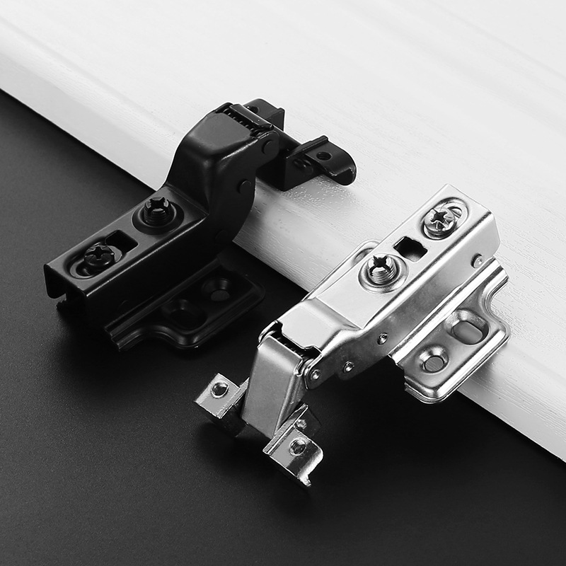 铝合金门框玻璃门铰链合页电镀哑光黑色缓冲阻尼飞机活页门铰五金
