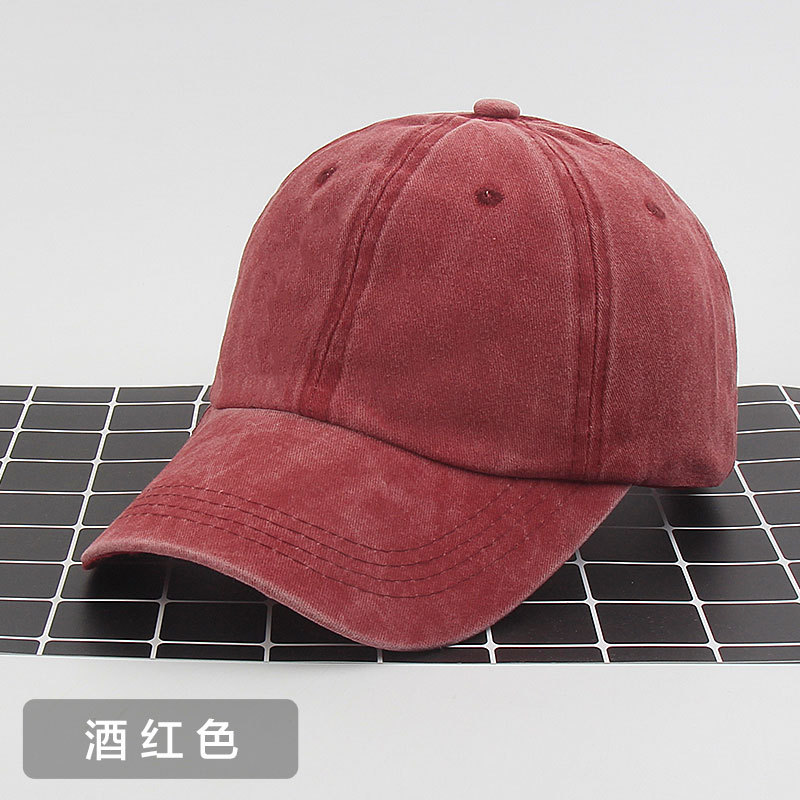 Korean Style Soft Top Hat Summer Outdoor Peaked Cap Washed Baseball Cap Do the Old Cowboy Sun Hat Manufacturer