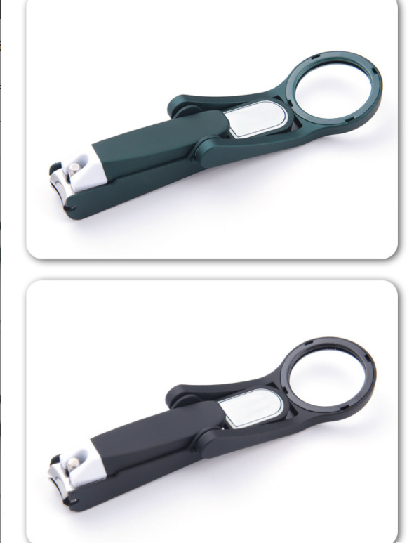 Multifunctional Creative with Magnifying Glass for the Elderly Practical Anti-Splash Nail Clippers