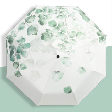 全自动太阳伞遮阳伞防紫外线女雨伞小巧便携折叠晴雨两用五折