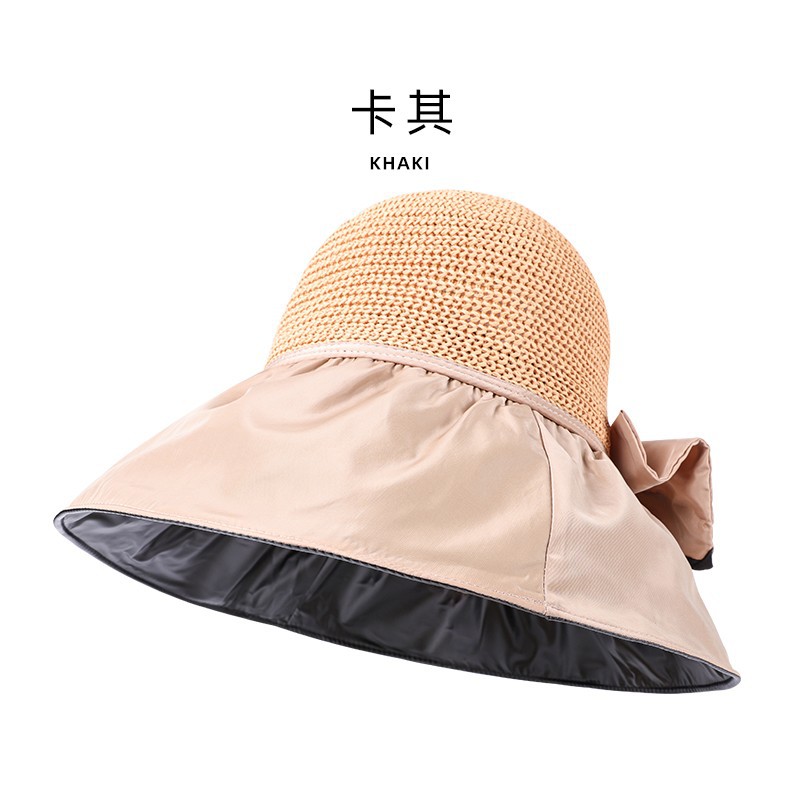 Sun Protection Hat Women's UV Protection Spring and Summer New Vinyl Sun Hat Big Brim Travel Bucket Hat Summer Hat for Women