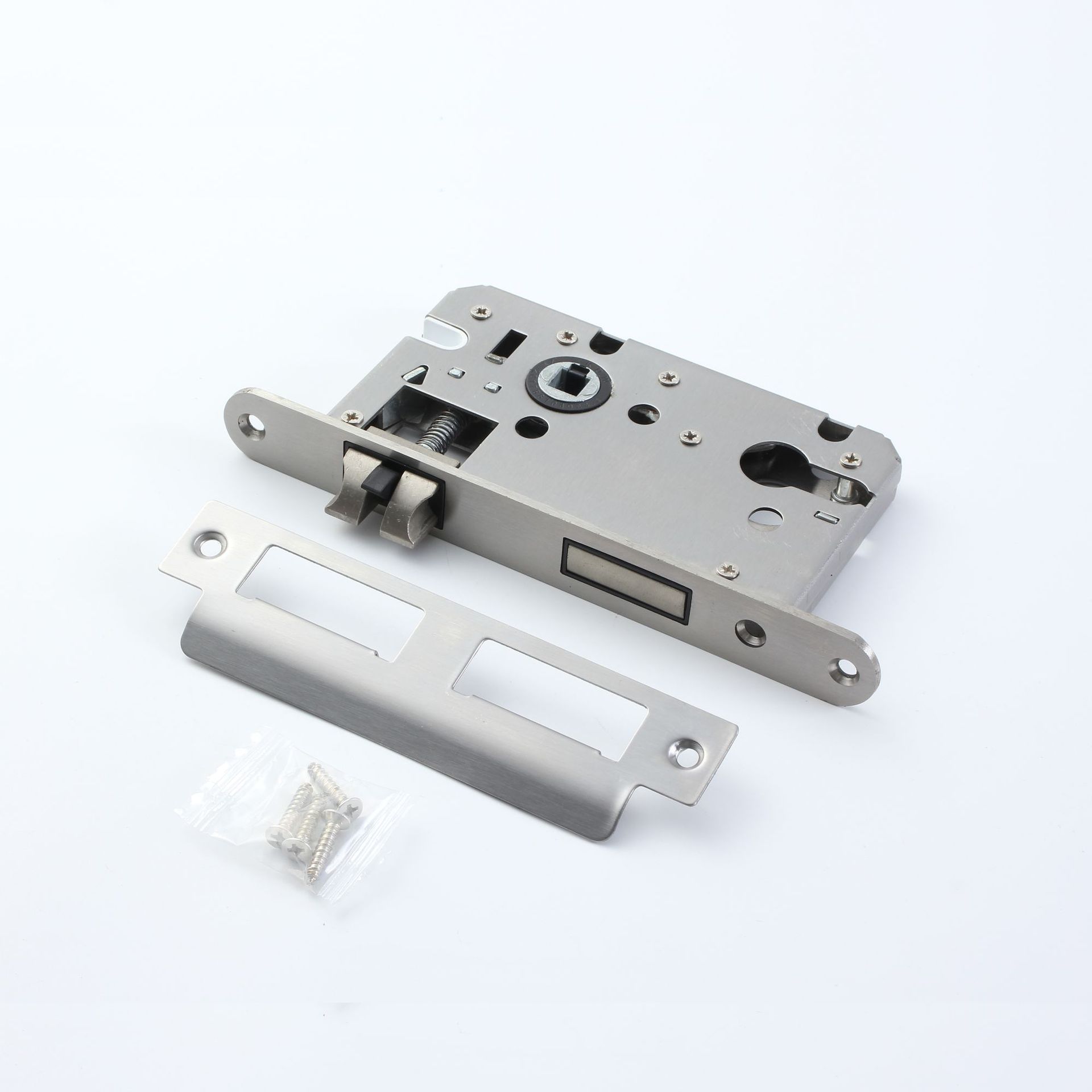 180mm584550锁体圆形家用木门锁体配件锁体锁芯锁舌换锁配件静音