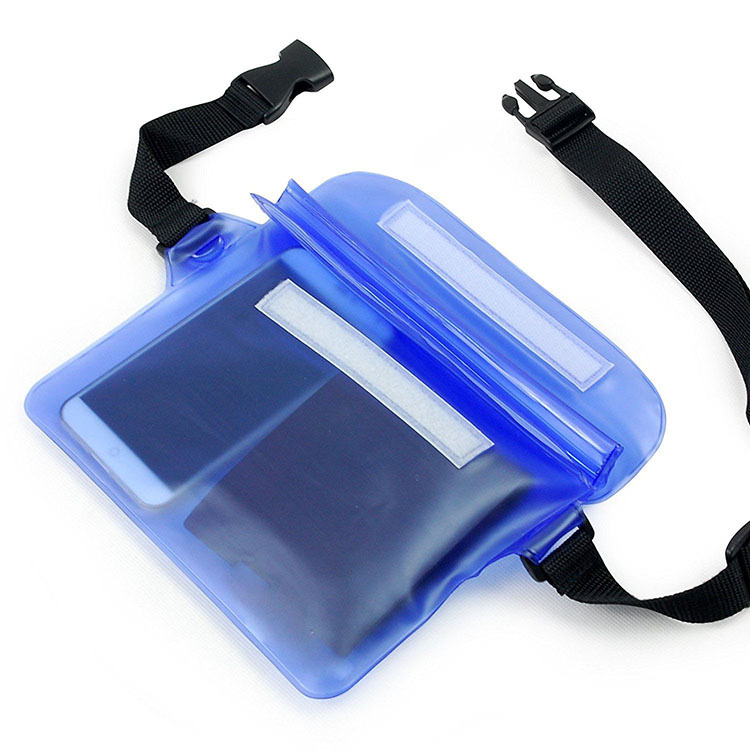 Transparent Waterproof Waist Bag Outdoor Sports Drifting Beach Black Waterproof Pvc Bag Universal Waterproof Fabric Mobile Phone Bag