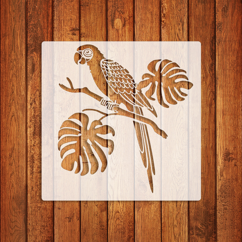 创意动物系列儿童绘画模板墙面装饰镂空模板diy喷花模涂鸦手账