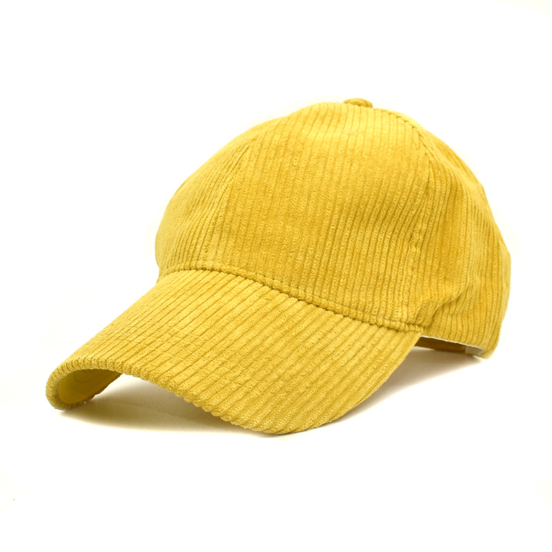 Foreign Trade New Hat Female Korean Fashion Couple Corduroy Peaked Cap Japanese Spring and Autumn Baseball Cap Male