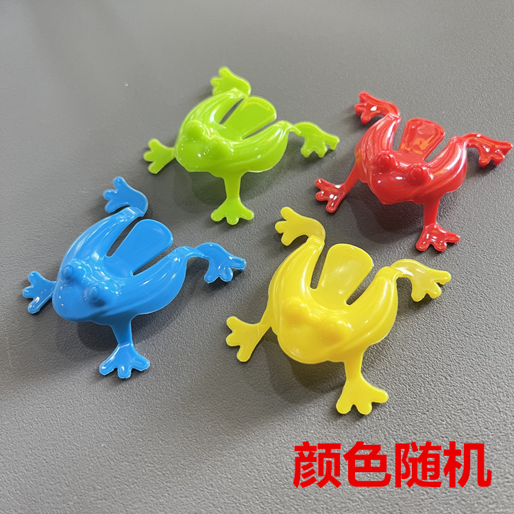 Parent-Child Interaction Mini Leap Frog Jumping Little Frog Pressing Plastic Toad Children's Bouncing Frogs Toy