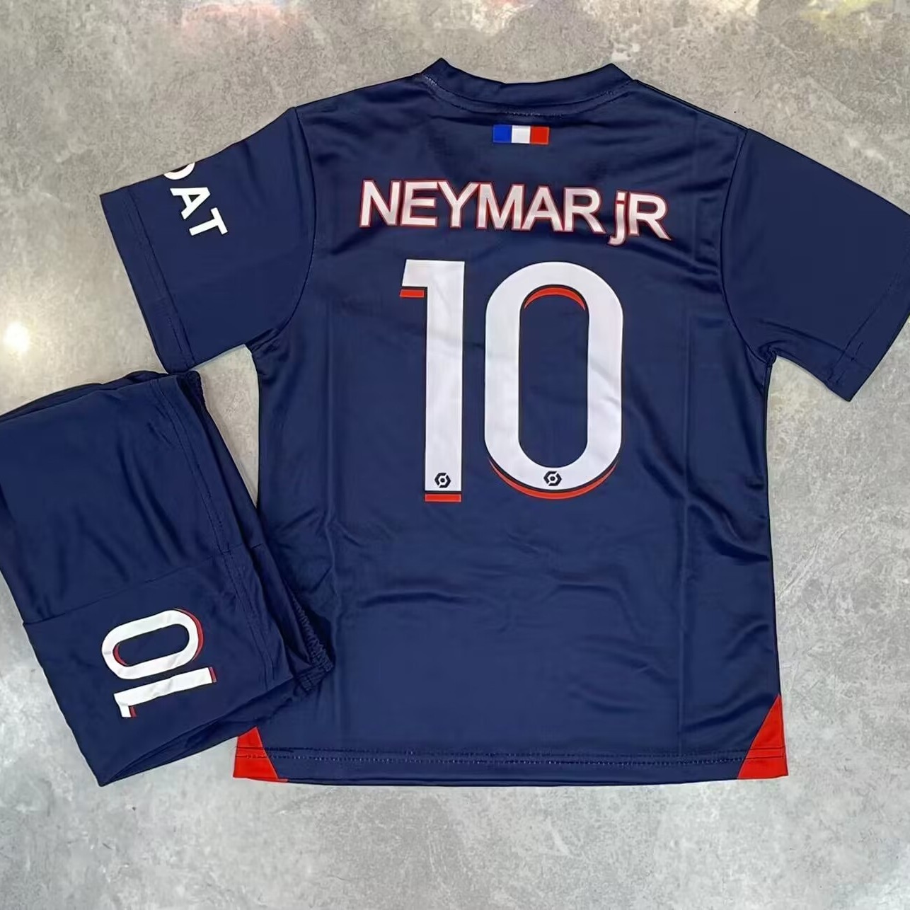 23-24巴l主场10号内马尔俱乐部足球服儿童球衣数码印14码-30码