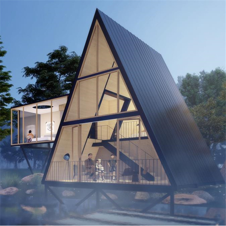 景区三角网红景观民宿小木屋玻璃观景露营移动创意移动酒店住宿