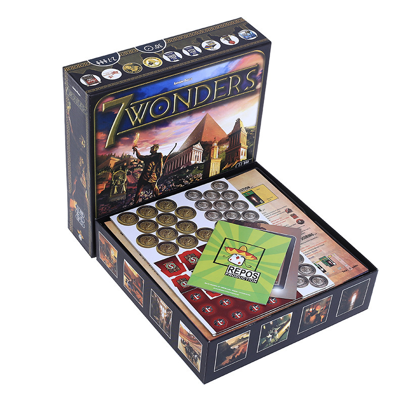 Seven Wonders Duel Duel English Version 7 Wonders 2-7 People Party Board Games Cards Strategy and Reasoning
