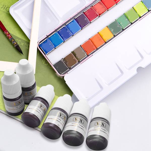 1套8瓶 纹绣眉部色料手工纹绣 韩式半永久纹绣染色颜料i254460a1