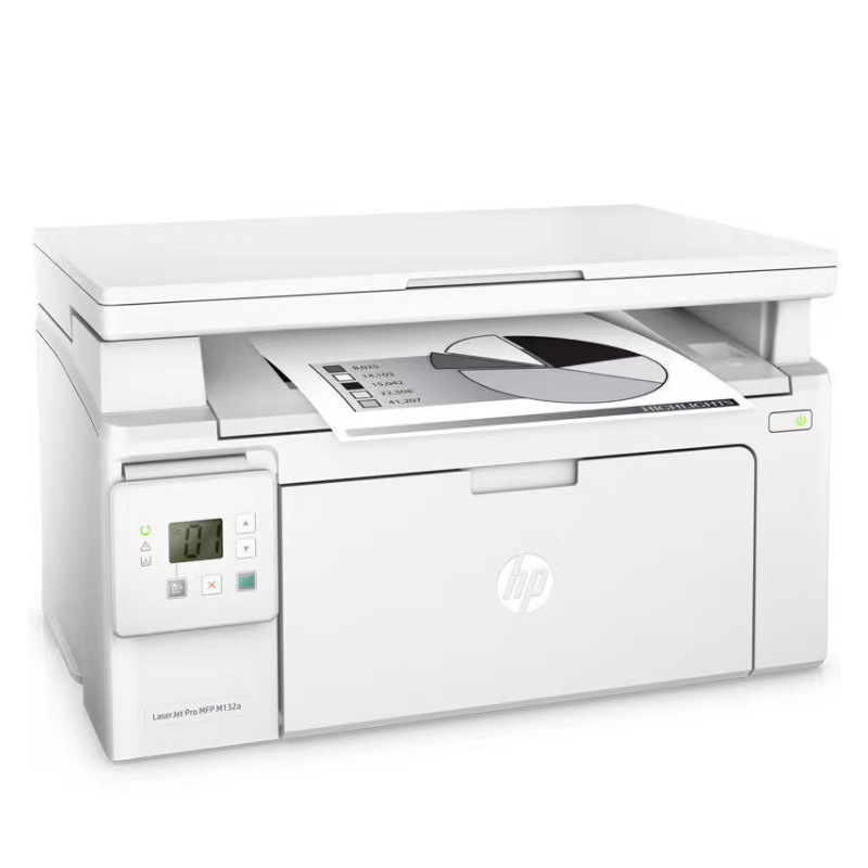 惠普m132a m132nw黑白激光打印机 三合一多功能打印机小型办公