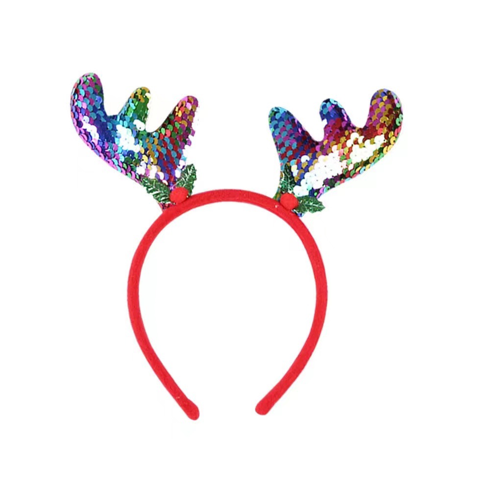 Christmas Headband/Hairpin Christmas Headdress Snowman Antlers Bowknot Plush Headband Party Holiday Decorations