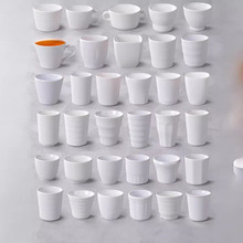 密胺白色杯子塑料餐具自助火锅饮料水杯口杯酒店饭店餐厅商用茶杯