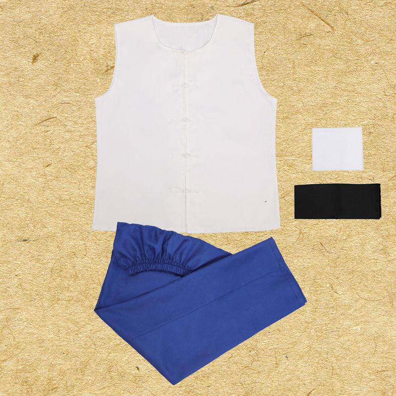 复古农民男马甲背心马褂服装陕北农村阿宝汗衫坎肩中式盘扣演出服