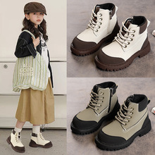 女童靴子2023年新款春秋儿童马丁靴时尚骑士靴女童长靴长筒靴