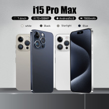 新款i15 pro max跨境手机3 64g拉丝边框7.6寸安卓4g智能源头厂家