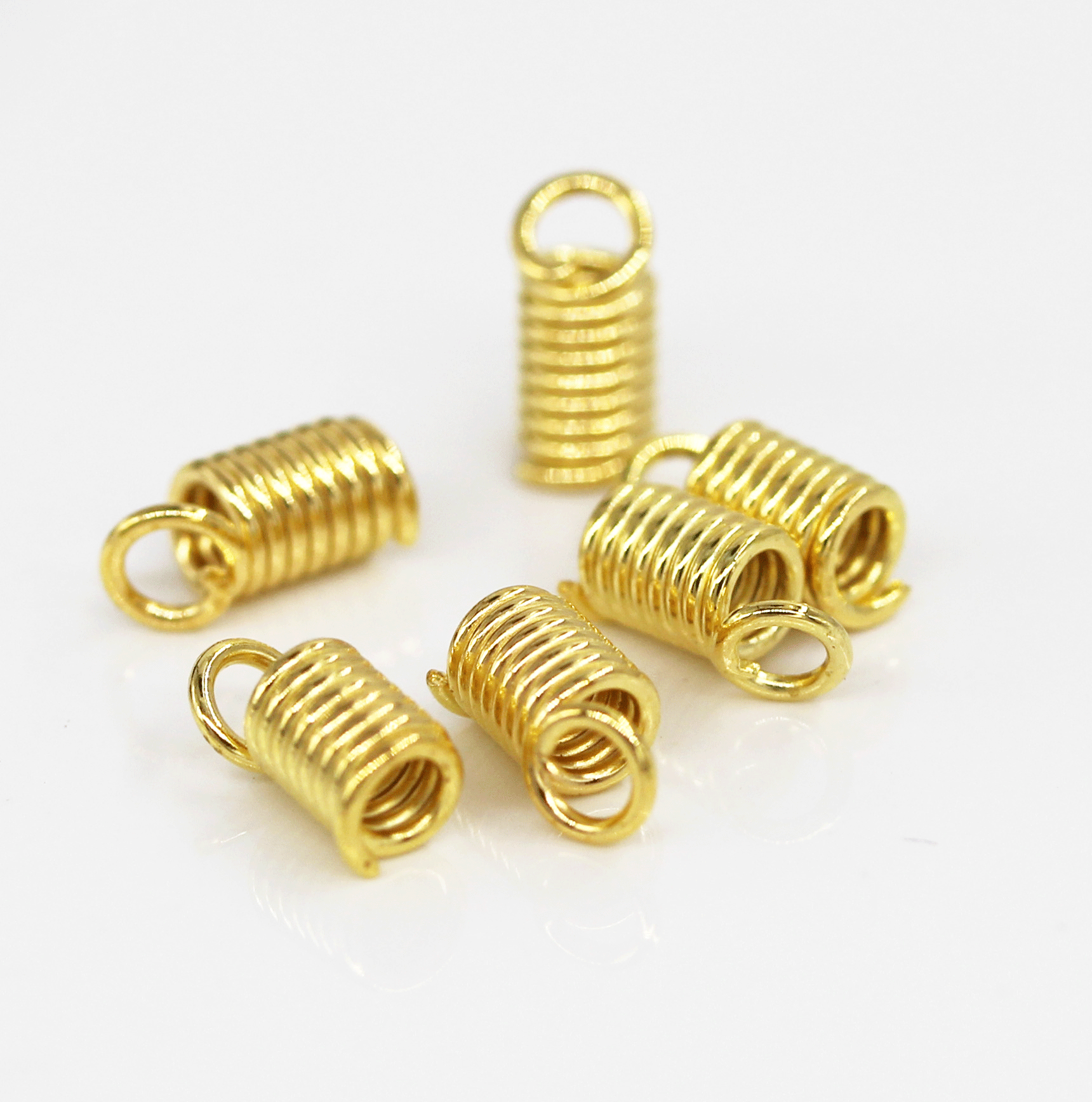 diy饰品配件螺旋拉簧扣 铁丝小弹簧扣项链皮绳夹扣厂家直供