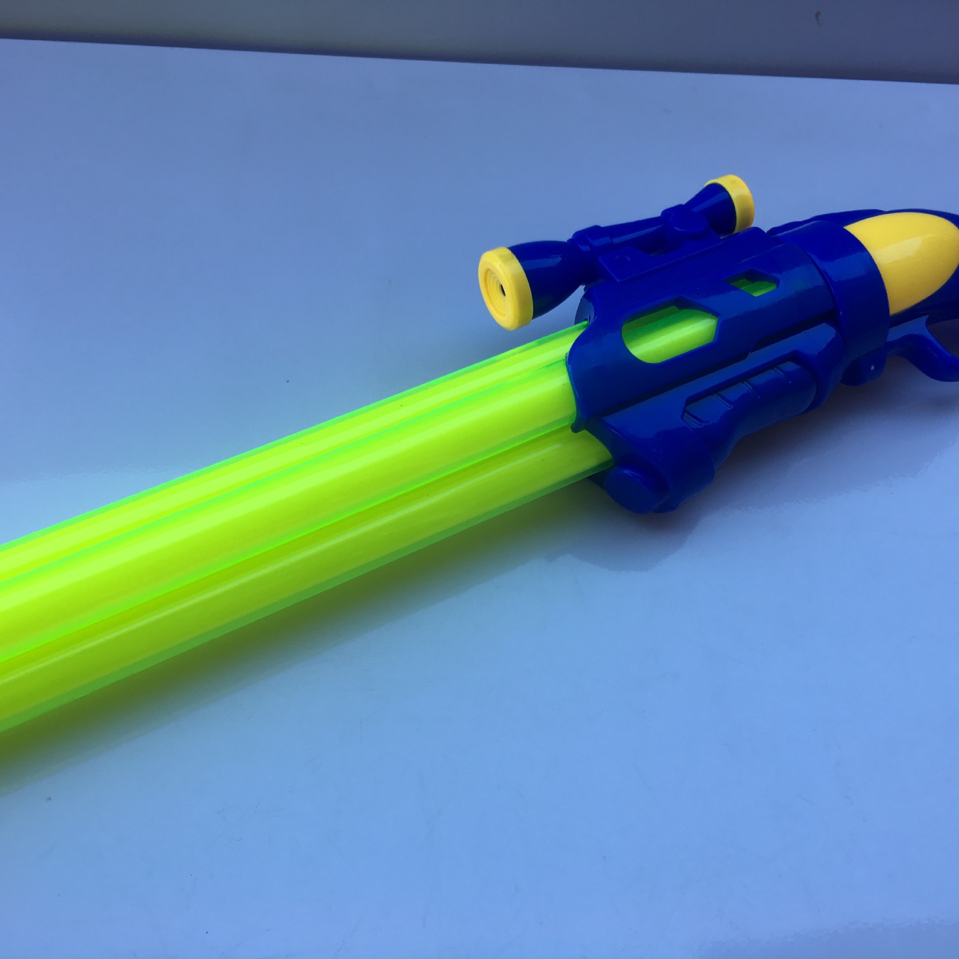 新款猎枪四管漂流水枪抽拉式透明水炮猎枪式水炮沙滩戏水玩具水枪