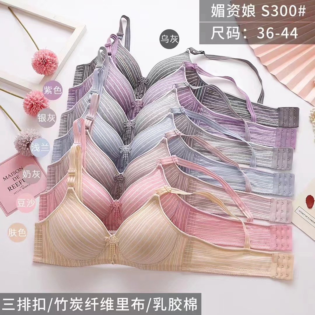 s300 低价跑量无钢圈柔软亲肤棉薄款大码内衣外贸文胸批发-阿里巴巴