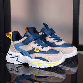 儿童运动鞋2025春秋新款男童中大童网面跑步鞋小学生软底透气鞋