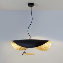北欧艺术装饰吊灯创意个性设计师款金属帽子led餐厅酒店咖啡厅灯