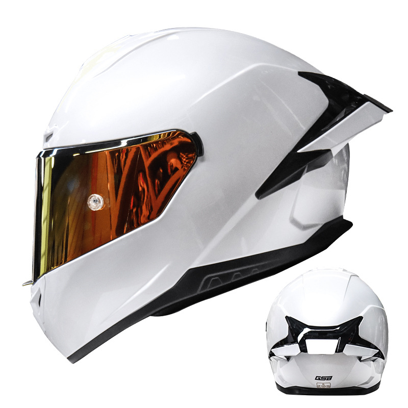 gsb摩托车头盔男女机车头盔赛车头盔全盔街车跑车头盔gt361大尾翼