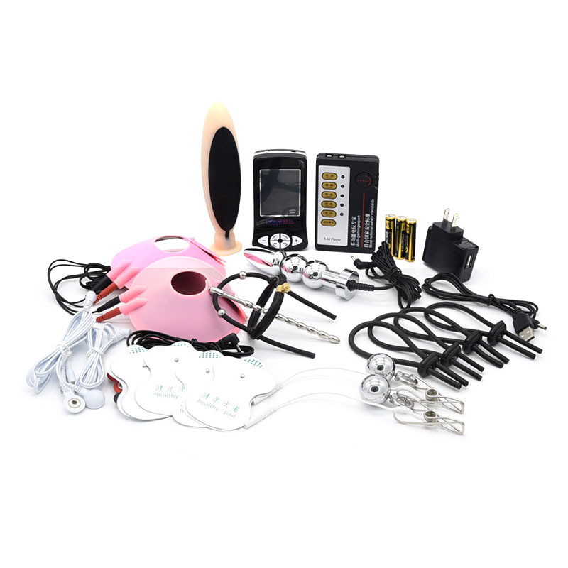 sm情趣后庭肛塞用具刑具电击棒脉冲自慰器马眼乳夹调情玩具女成人