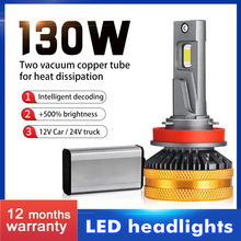 汽车大灯灯泡超亮H11 H4强光近光远光一体透镜HB3 LED Headlight